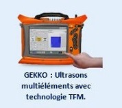 GEKKO : Ultrasons multiéléments avec technologie TFM.