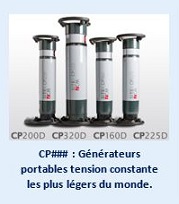 CP### : Générateurs portables tension constante les plus léger du monde.