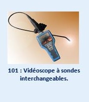 101 : Vidéoscope à sondes interchangeable.