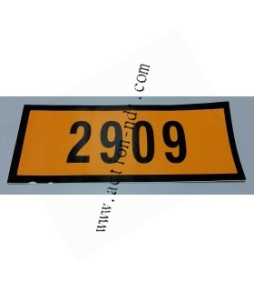 Autocollant Orange 12x30cm