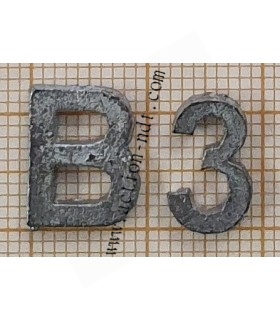 Grandes Lettres en Plomb RADAC Plates Hauteur 12.5mm