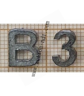 Lettres en Plomb RADAC Plates Hauteur 9,5mm