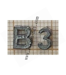 Petites Lettres en Plomb RADAC Plates Hauteur 6,3mm