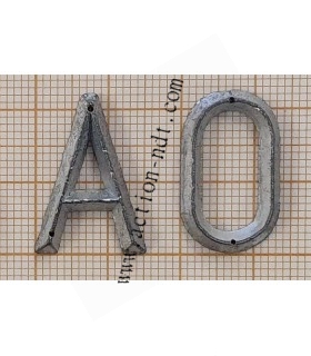 Très Grandes Lettres en Plomb RADAC Biseautées Hauteur 19mm