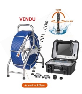 Caméra poussée 360° diamètre 28mm longueur 60m