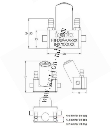 Palpeurs TOFD IONIX pour surfaces chaudes