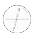 Réticule standard Ø35mm pour loupe de mesure Peak X10  modèle 1983, 2028