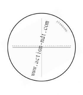 Réticule standard Ø35mm pour loupe de mesure Peak X10  modèle 1983, 2028