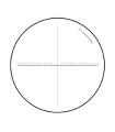 Réticule standard Ø35mm pour loupe de mesure Peak X10  modèle 1983, 2028
