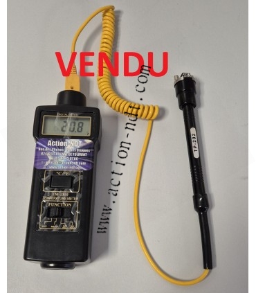 Thermomètre avec sonde de contact d'occasion état neuf.